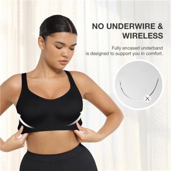 NWT Women's Beige Wireless Bralette Multiple Sizes - Picture 8 of 9